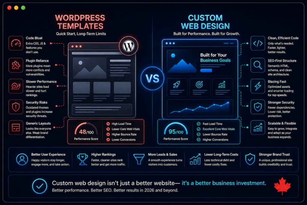 Why Custom Web Design Outperforms WordPress Templates in 2026